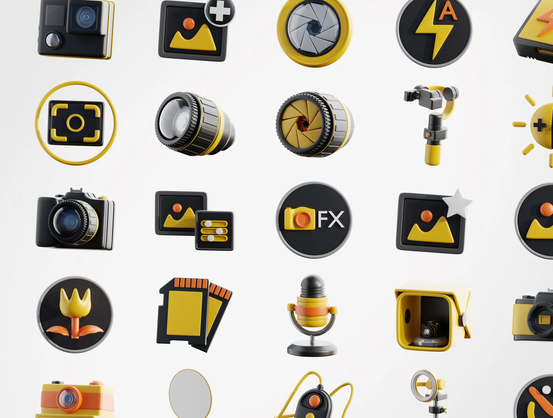 3D Photography Icons 5