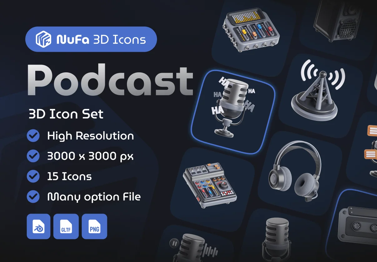 3D Podcast con Set