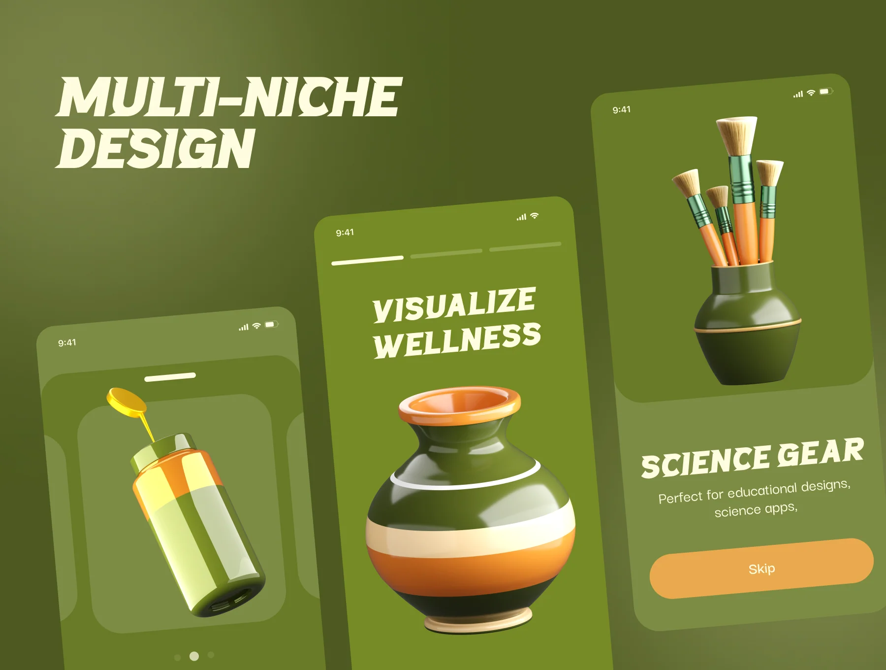 3D Pottery Icon Collection 2