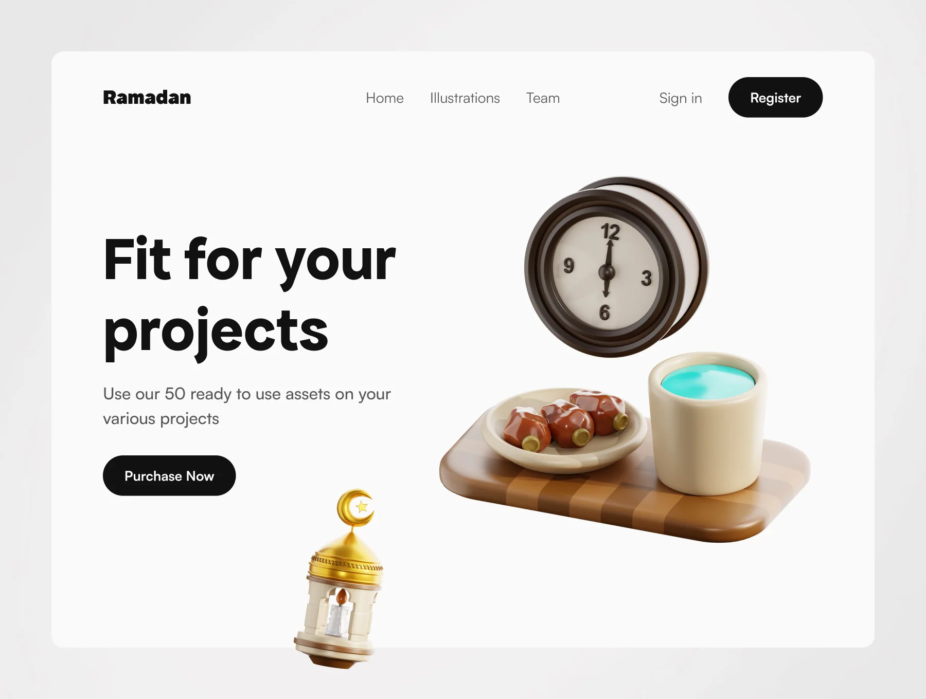 3D Ramadan Icons 4