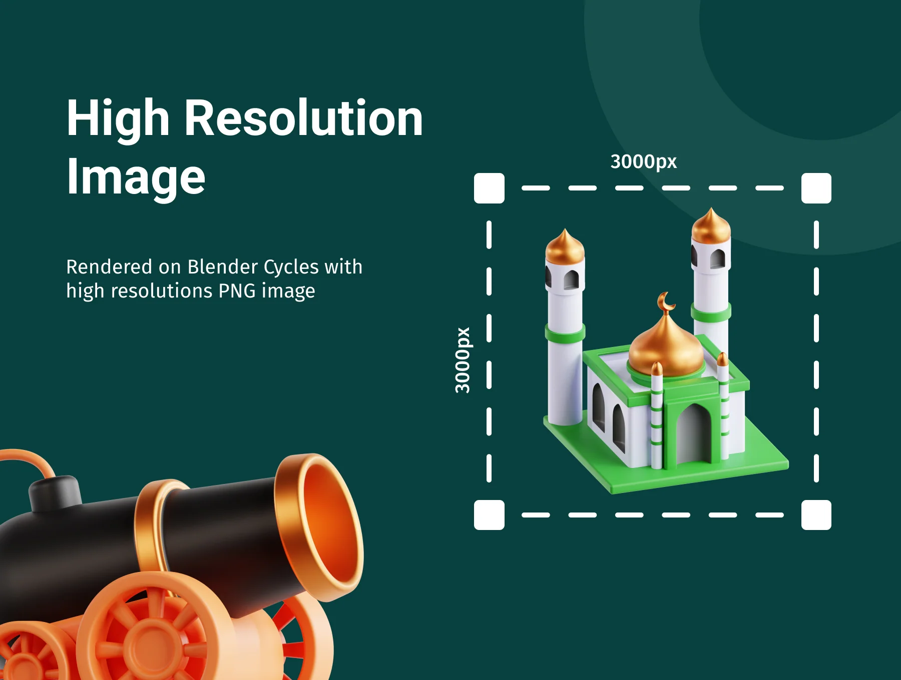 3D Ramadan Icon Set 3