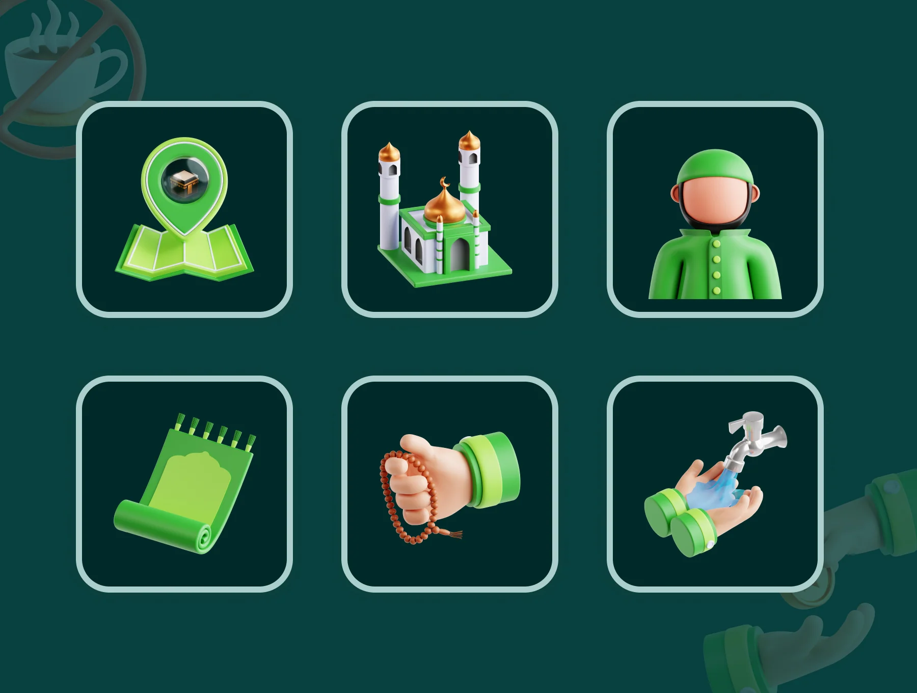 3D Ramadan Icon Set 6
