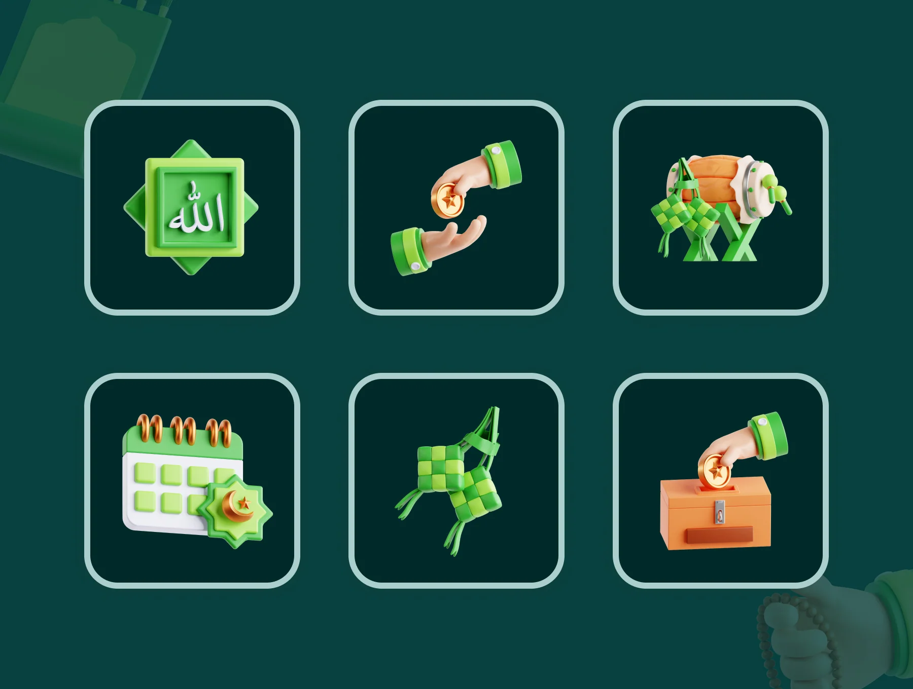 3D Ramadan Icon Set 7