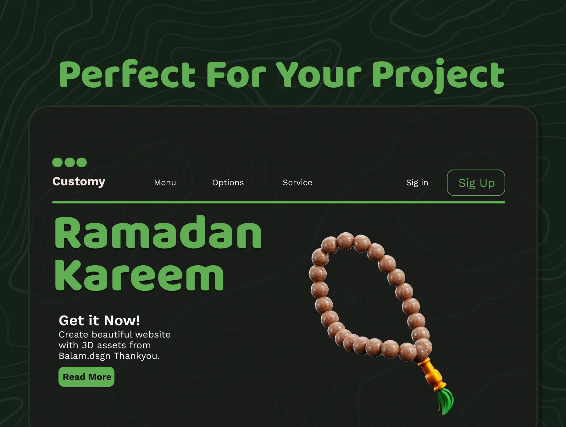 3D Ramadan Kareem Icon 4