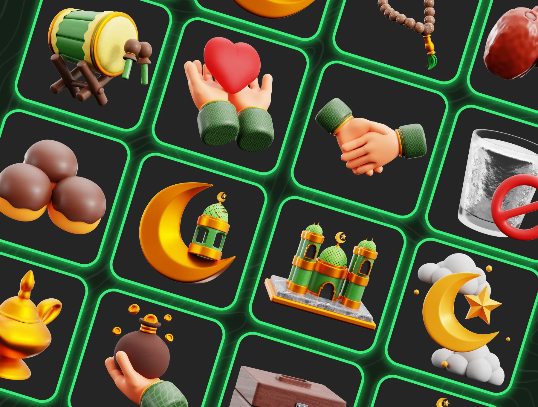 3D Ramadan Kareem Icon 6