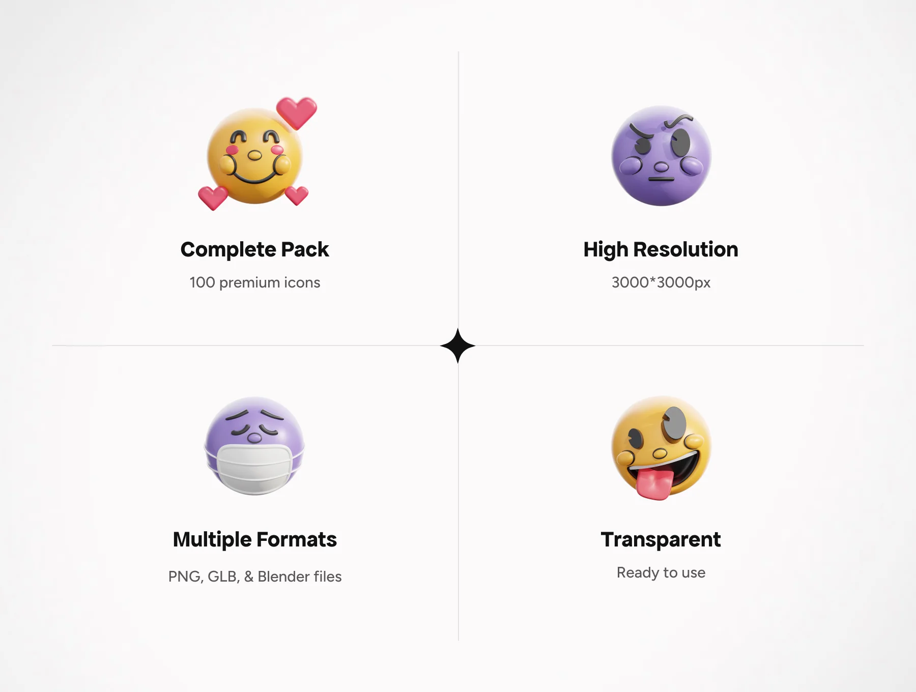 3D Retro Emoji Icons 2