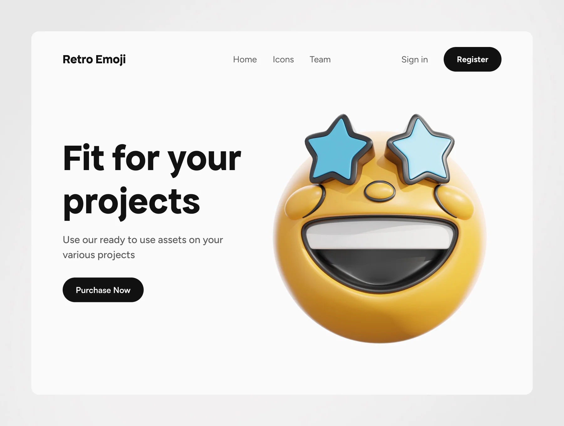 3D Retro Emoji Icons 4