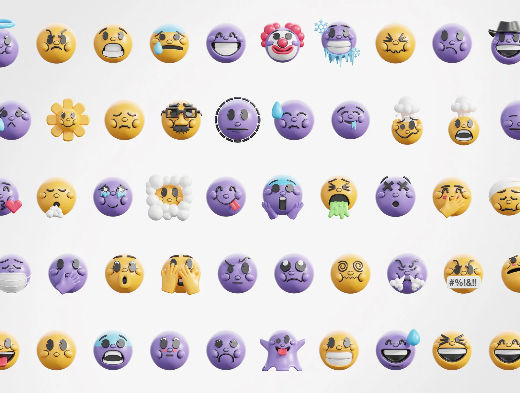 3D Retro Emoji Icons 5