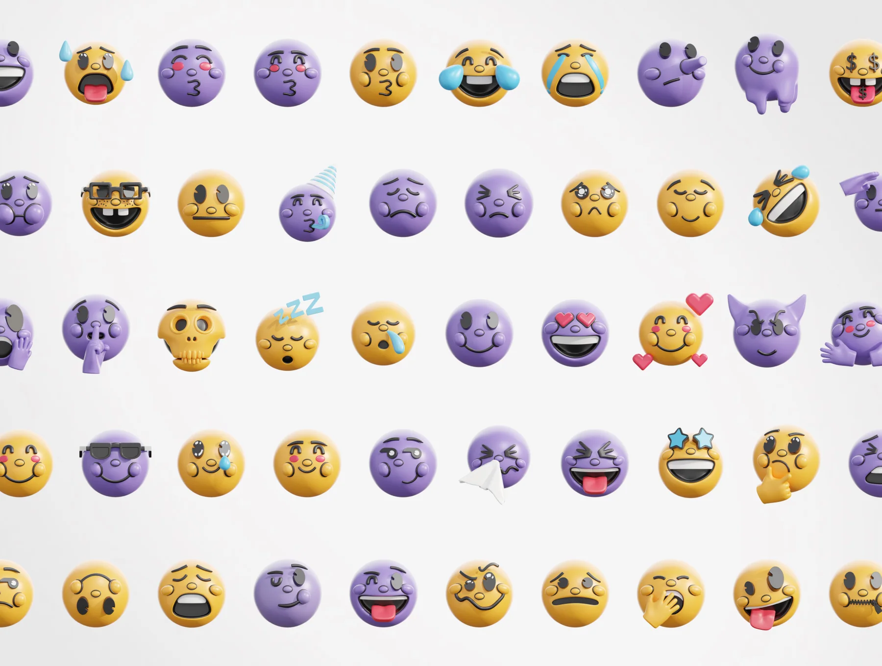 3D Retro Emoji Icons 6