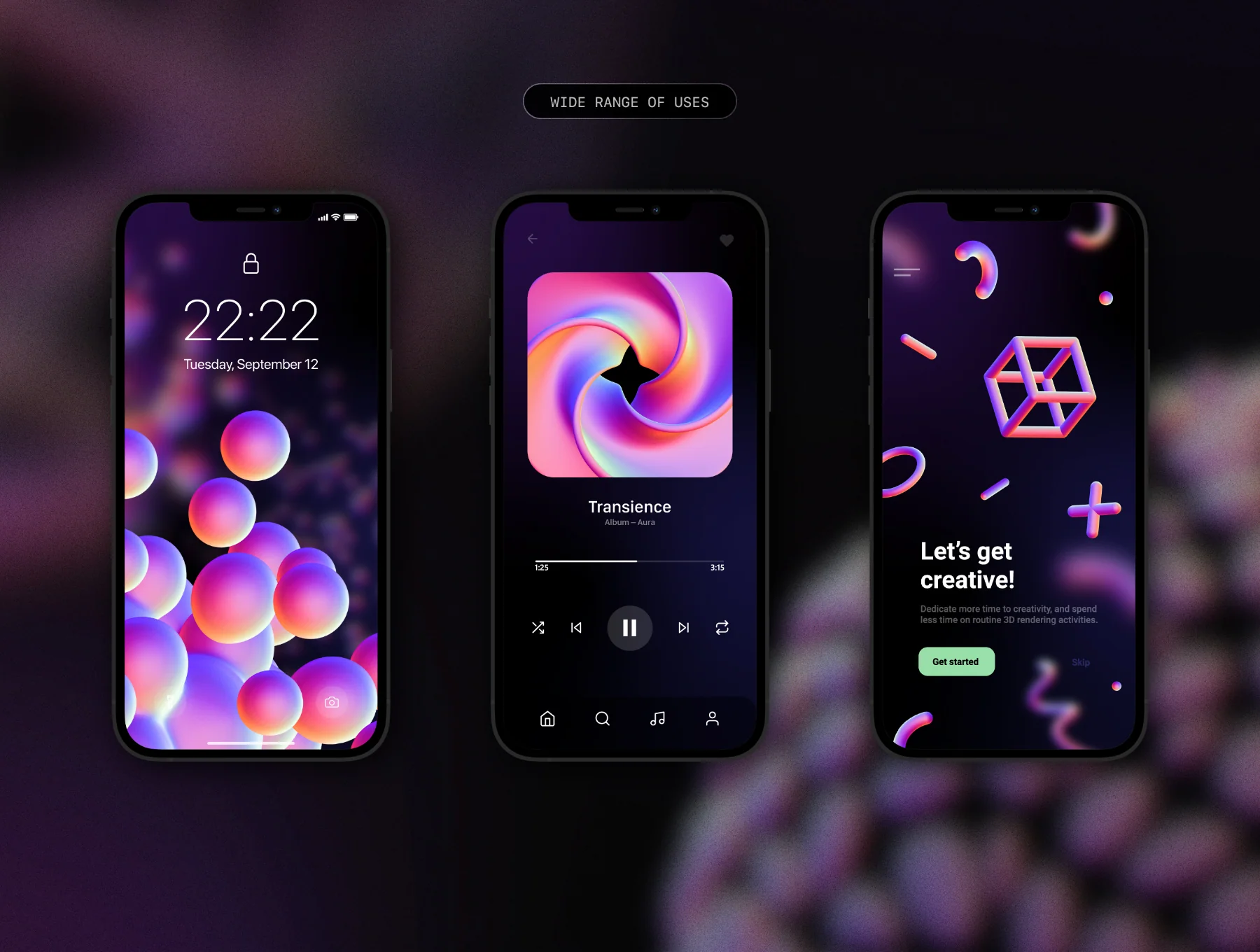 3D Shapes collection – 90 abstract renders 7