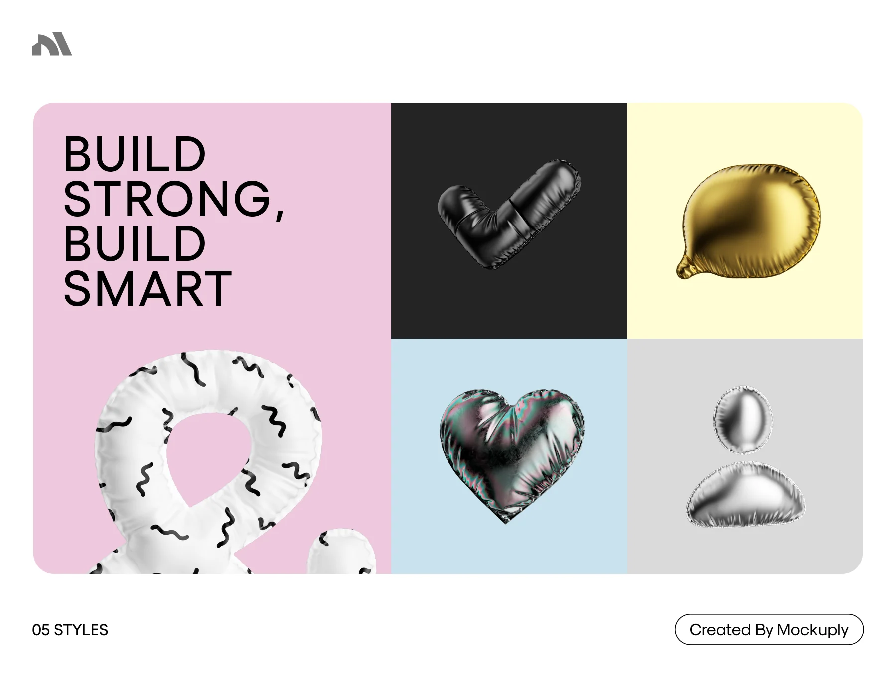 3D Shapes Mockuply 2