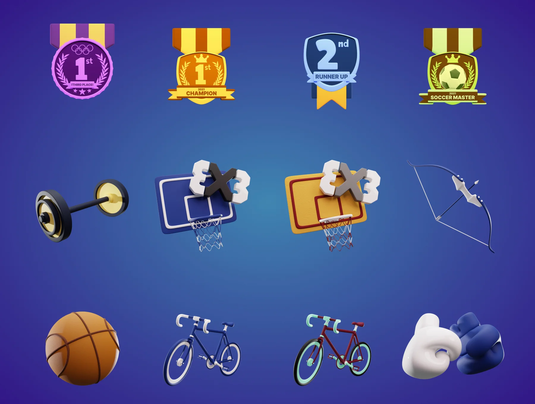 3D Sport And Competition Icon 5