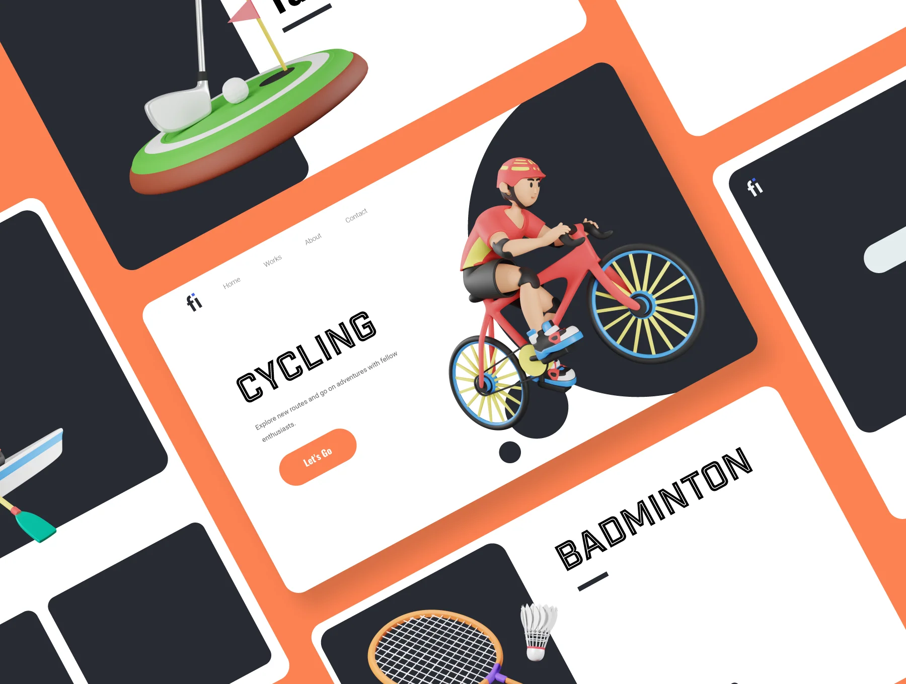 3D Sports and Activities Icons 6