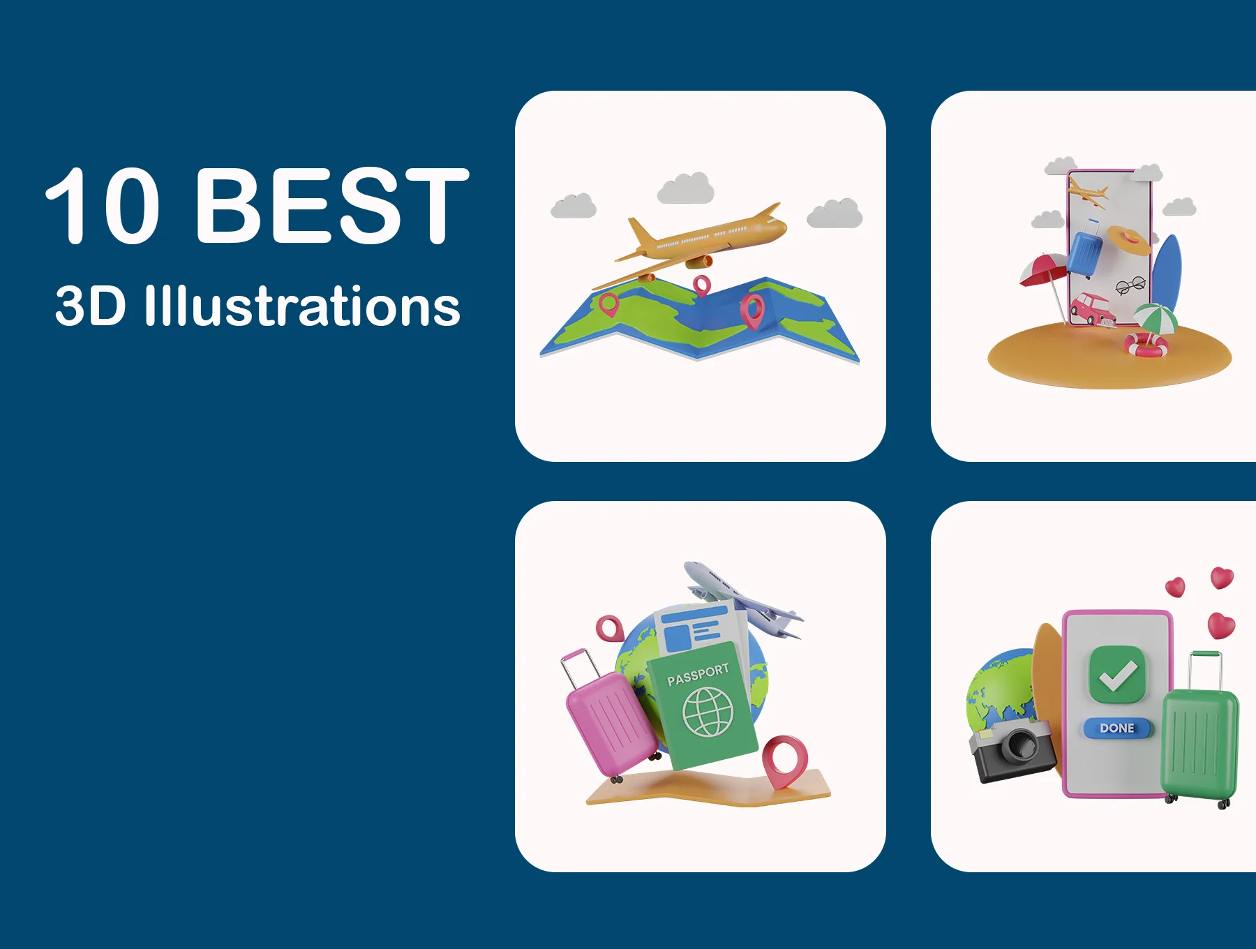 3D Traveling Illustration 5