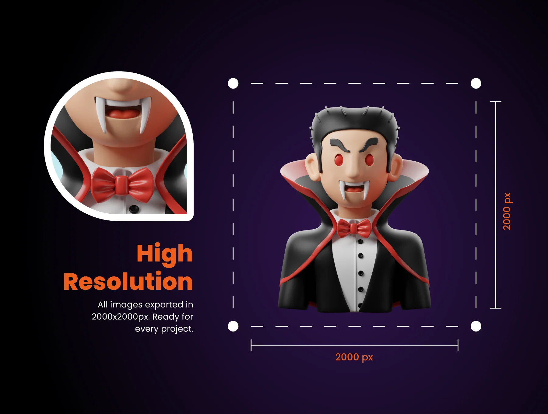 3D Trick-or-Treat Icons 3