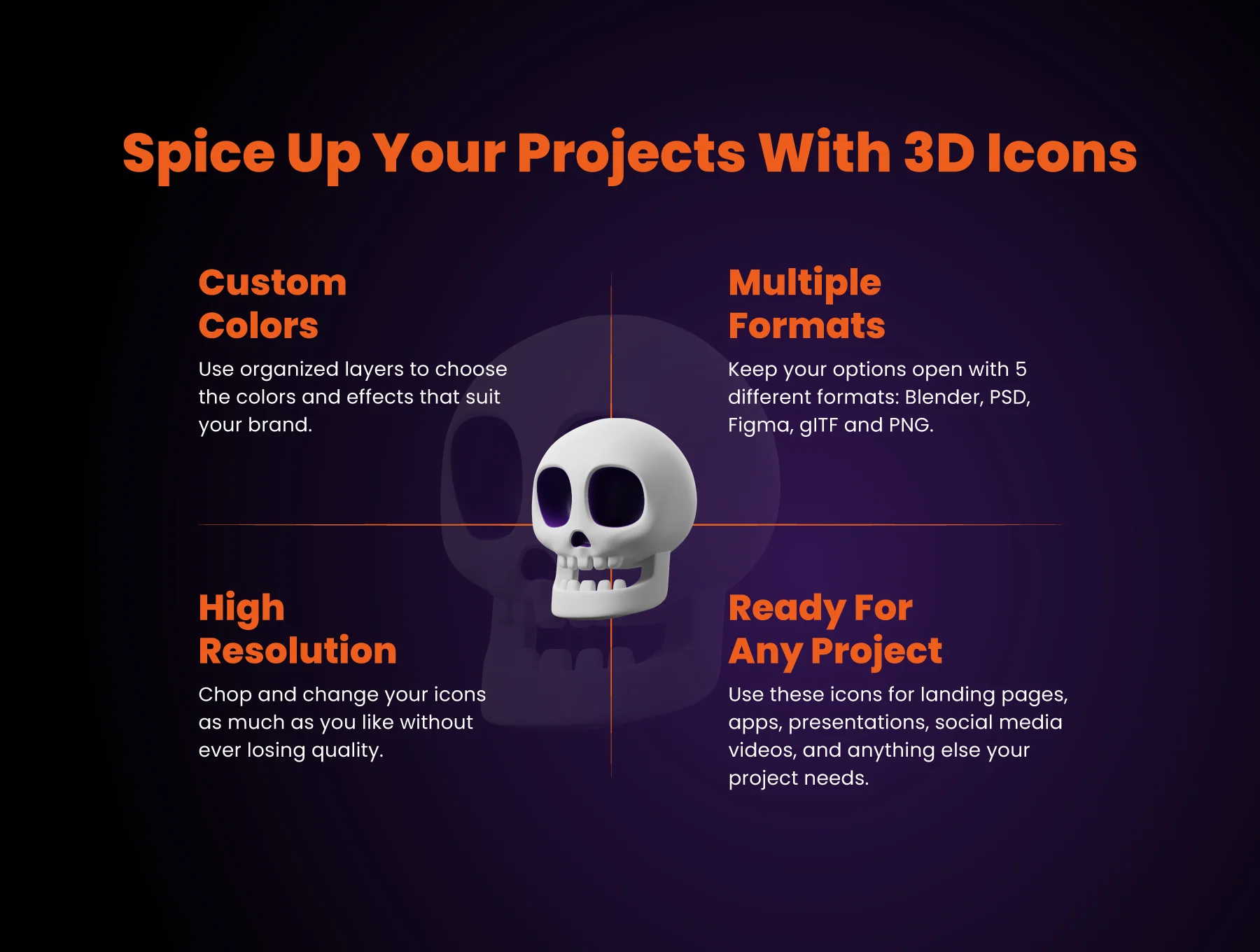 3D Trick-or-Treat Icons 4
