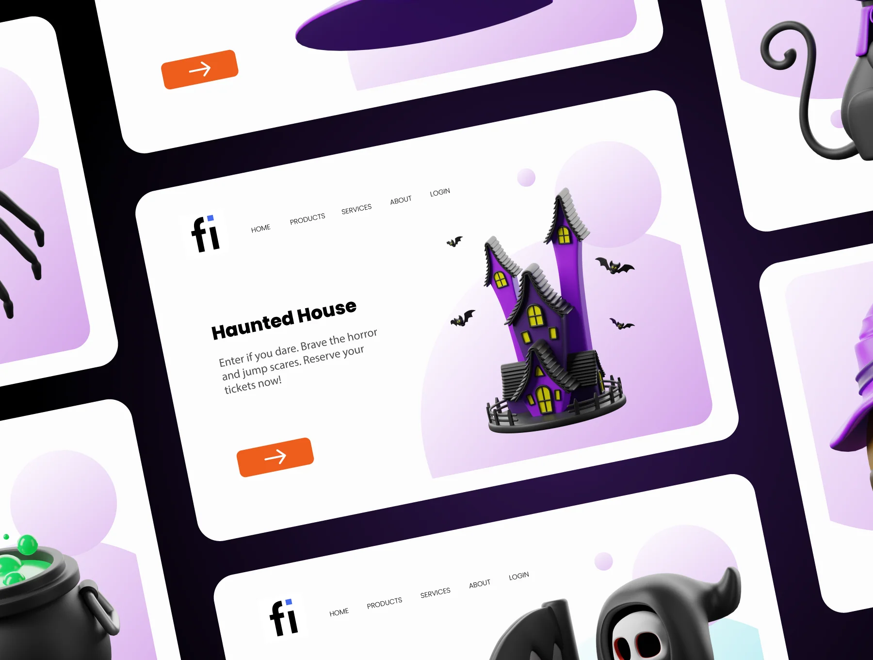3D Trick-or-Treat Icons 6