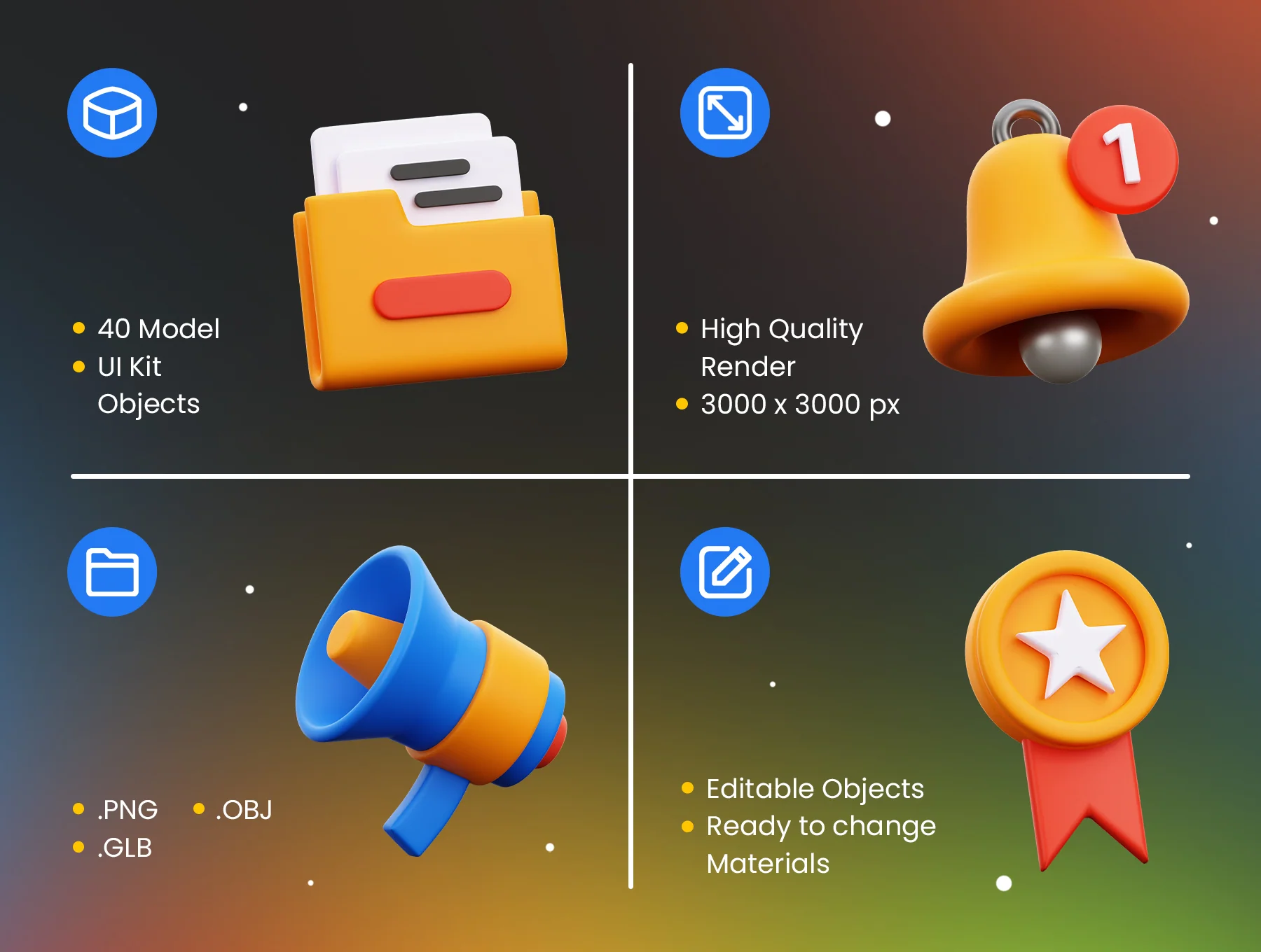 3D UI Kit Elements Part 2 2