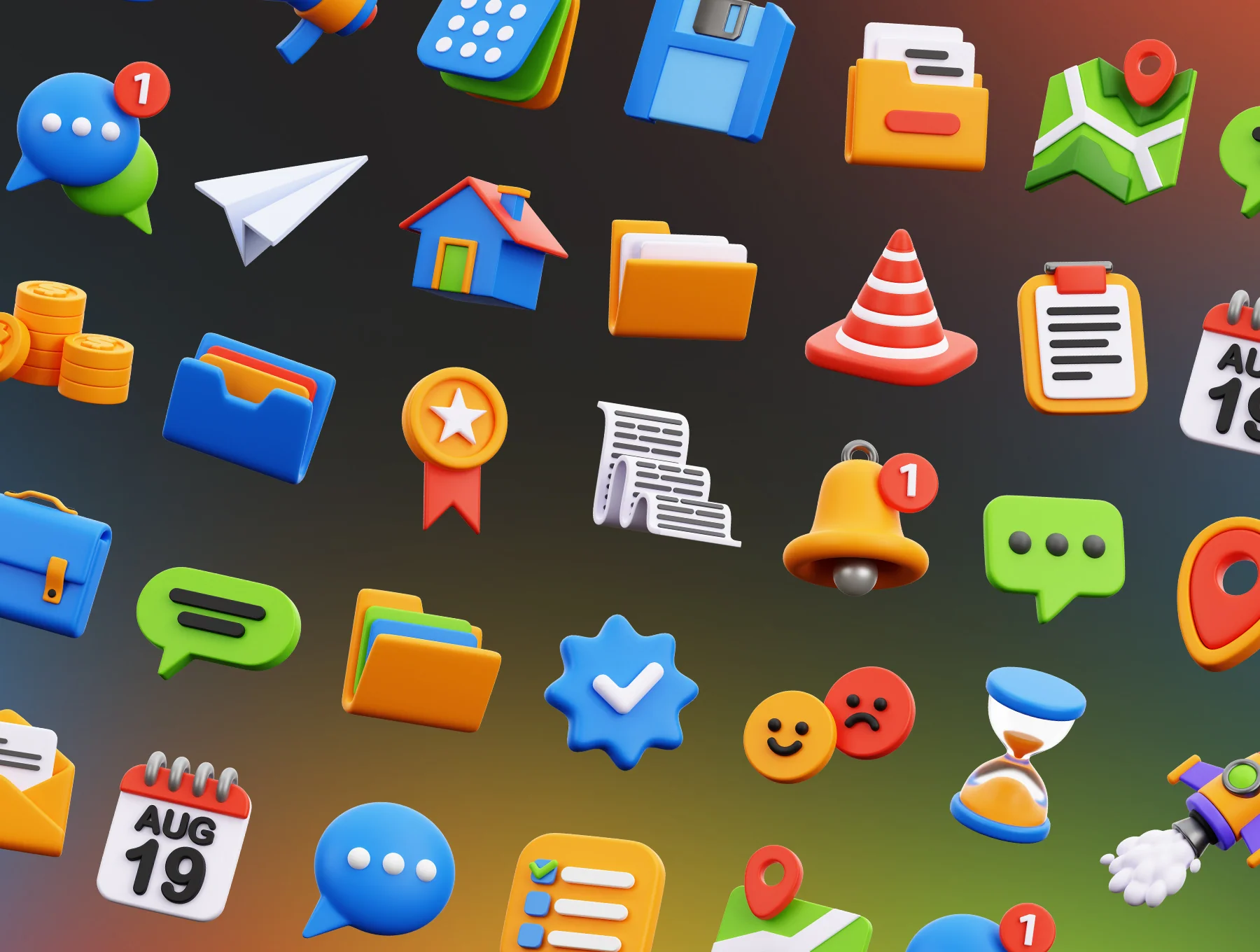 3D UI Kit Elements Part 2 6