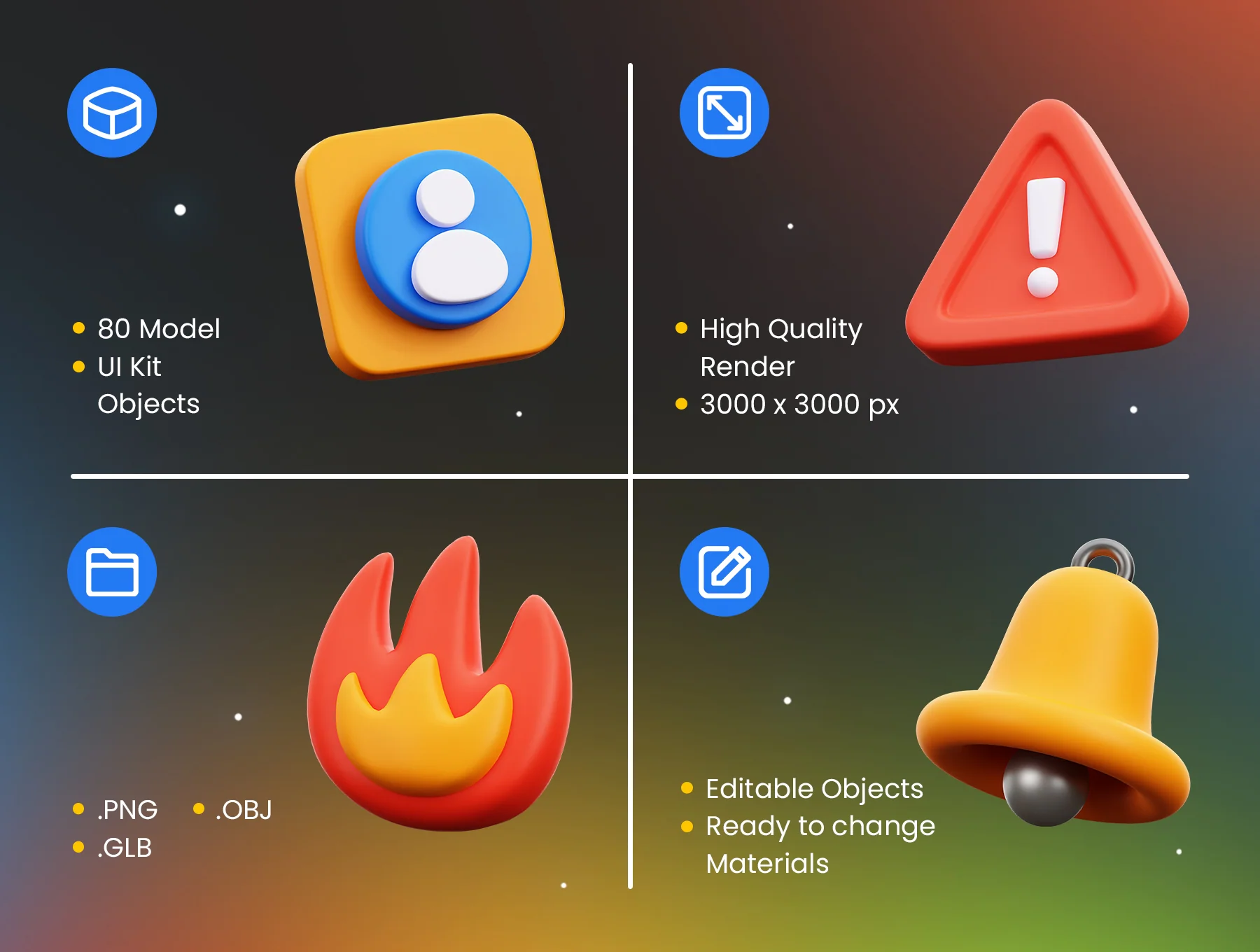 3D UI Kit Elements 2