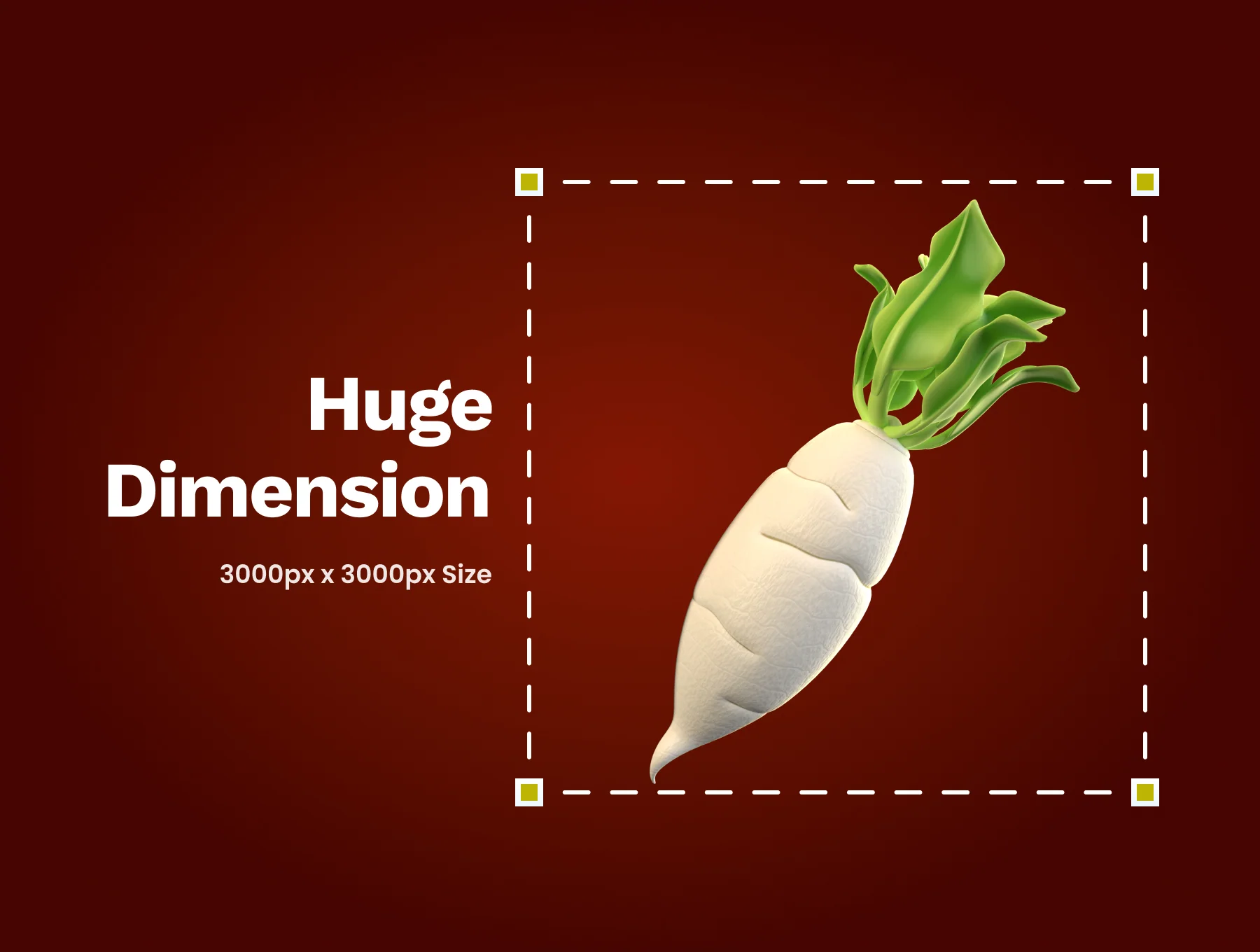 3D Vegetable Icon 2