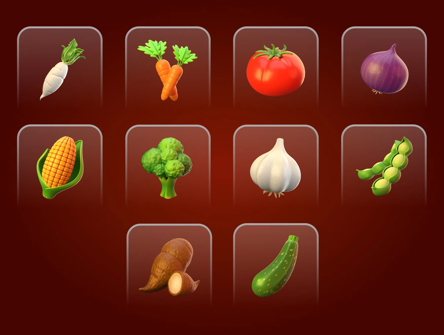 3D Vegetable Icon 5