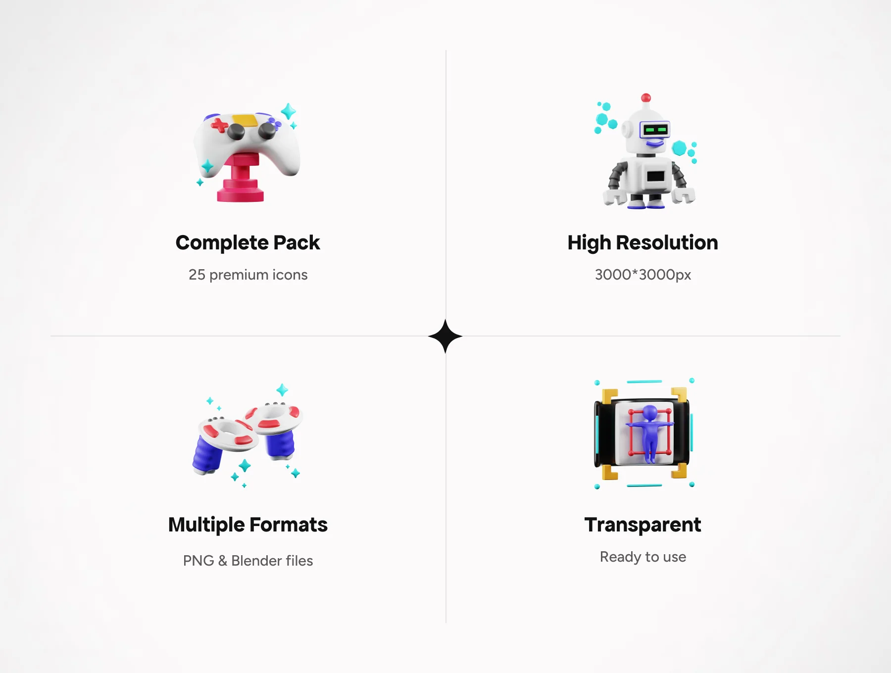 3D Virtual Reality Icons 2