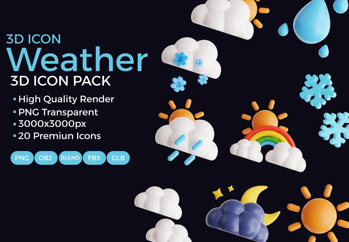 3D Weather Icon