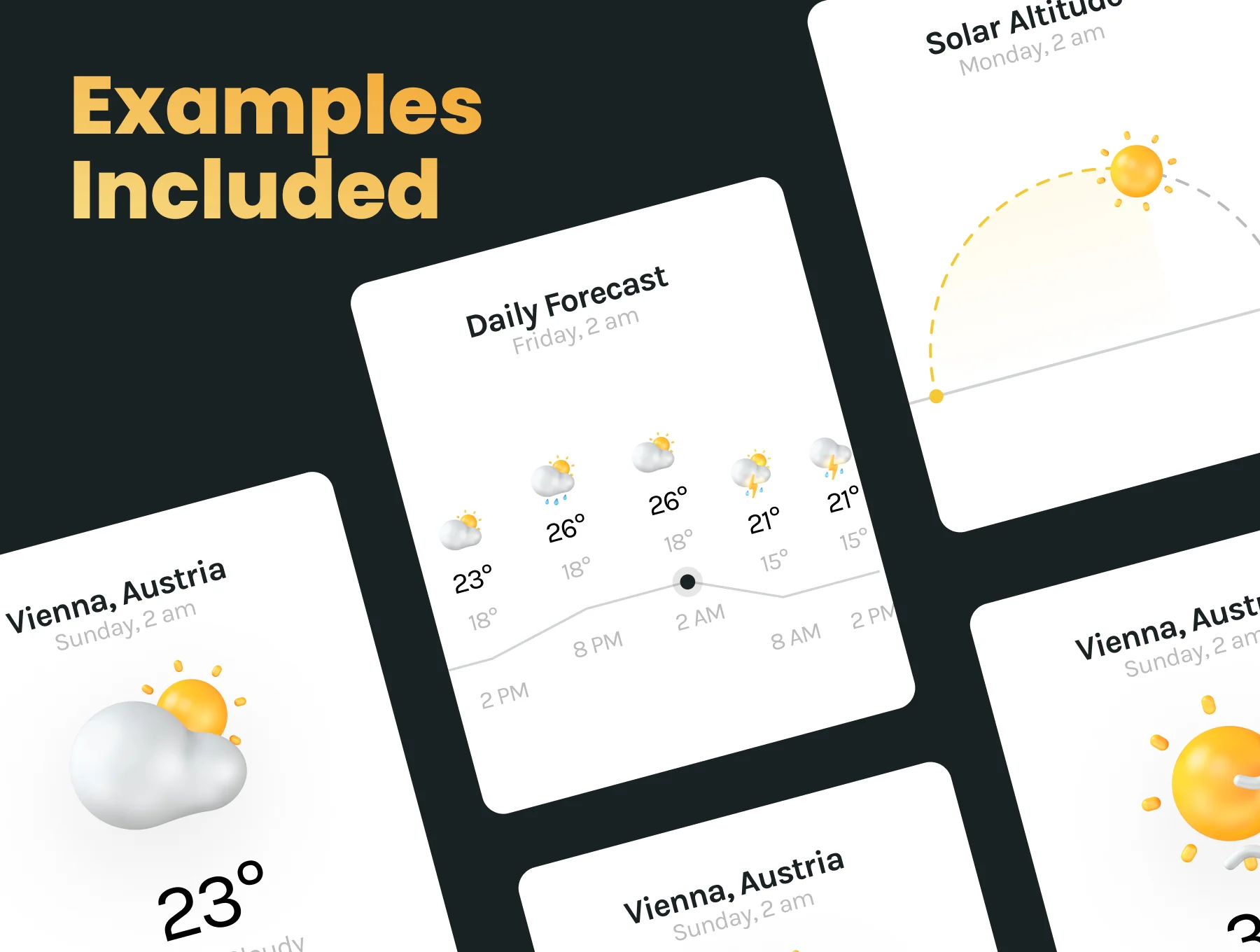 3D Weather Icons Pack 2