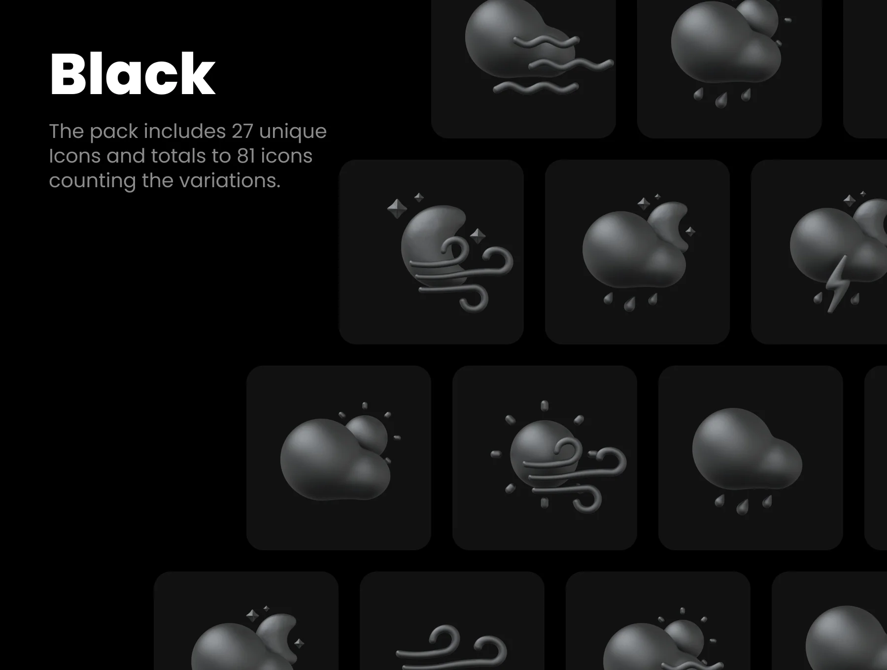 3D Weather Icons Pack 6