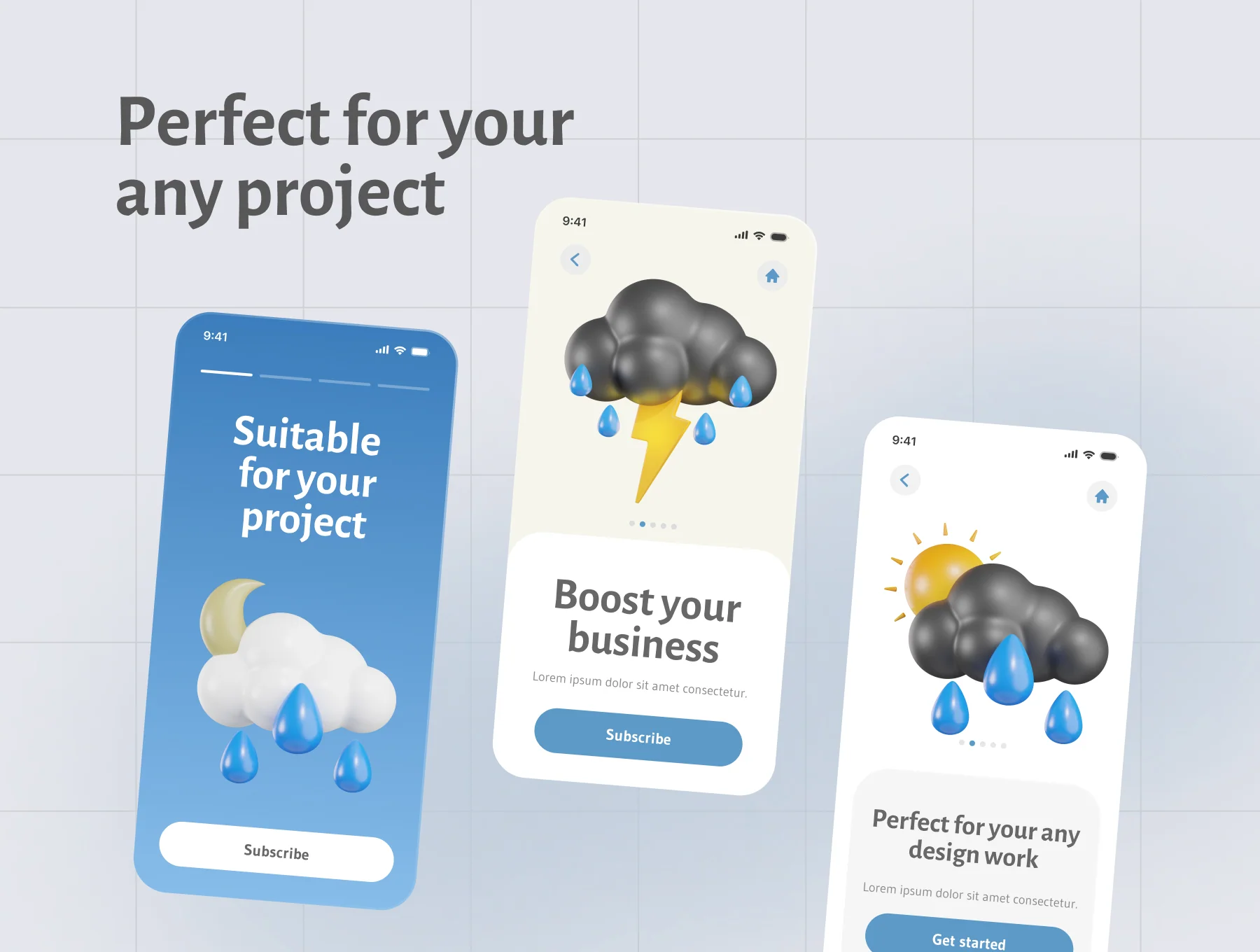3D Weathers Icon Pack 4