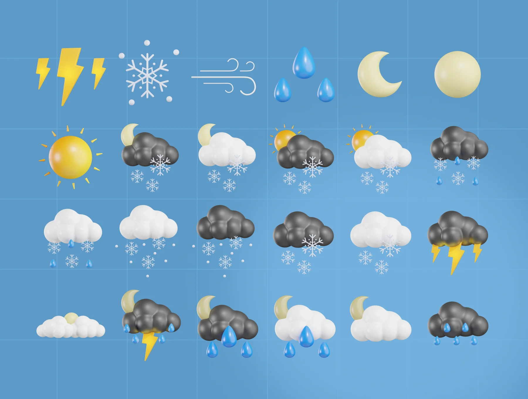 3D Weathers Icon Pack 8