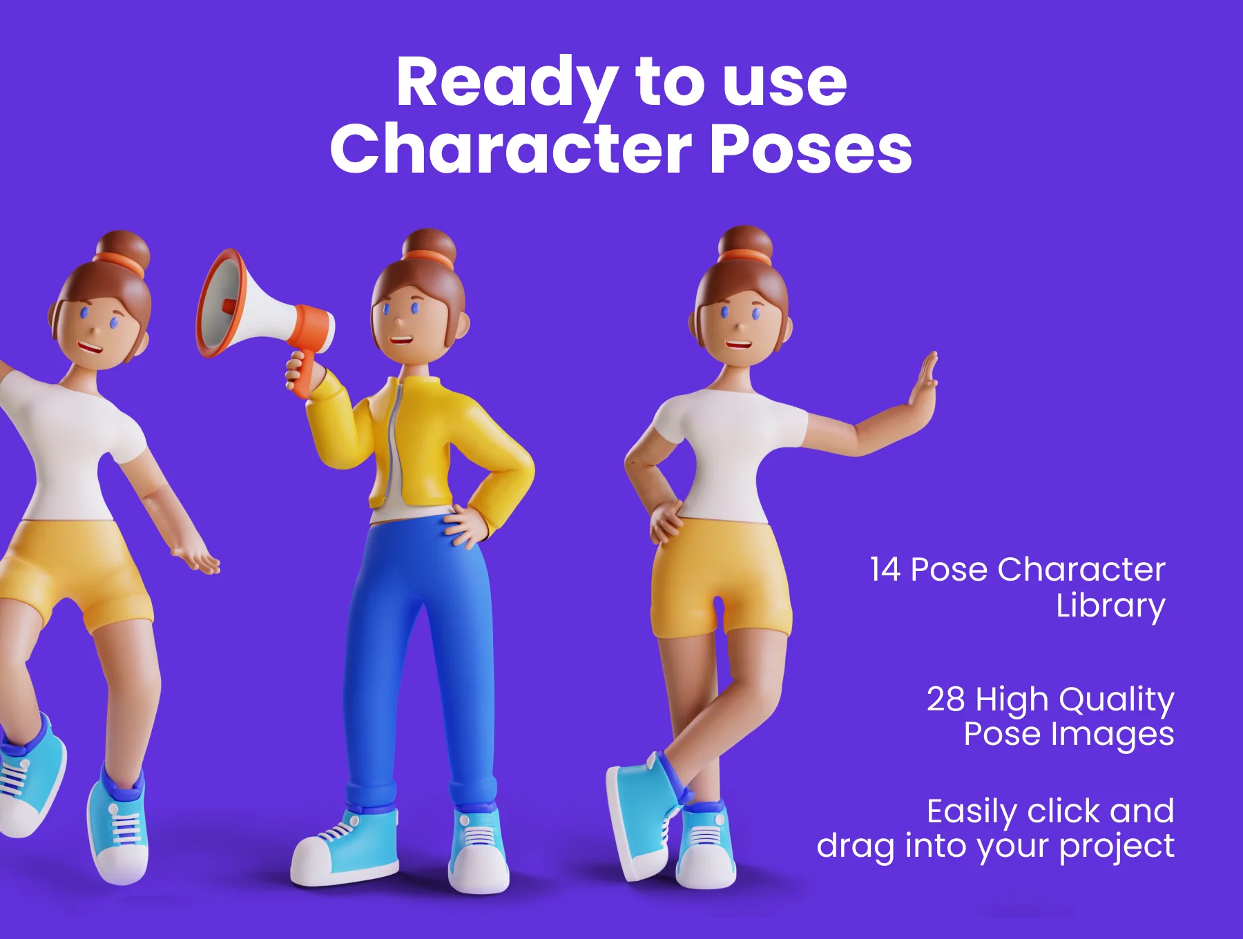 3D Web Illustration - Character Pack 3