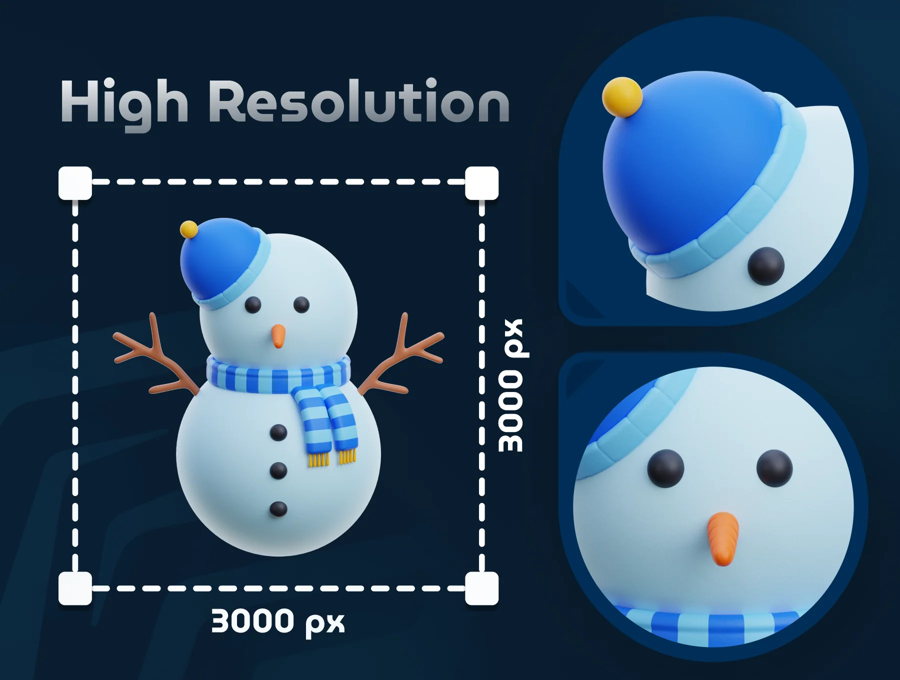 3D Winter Icon Set 4