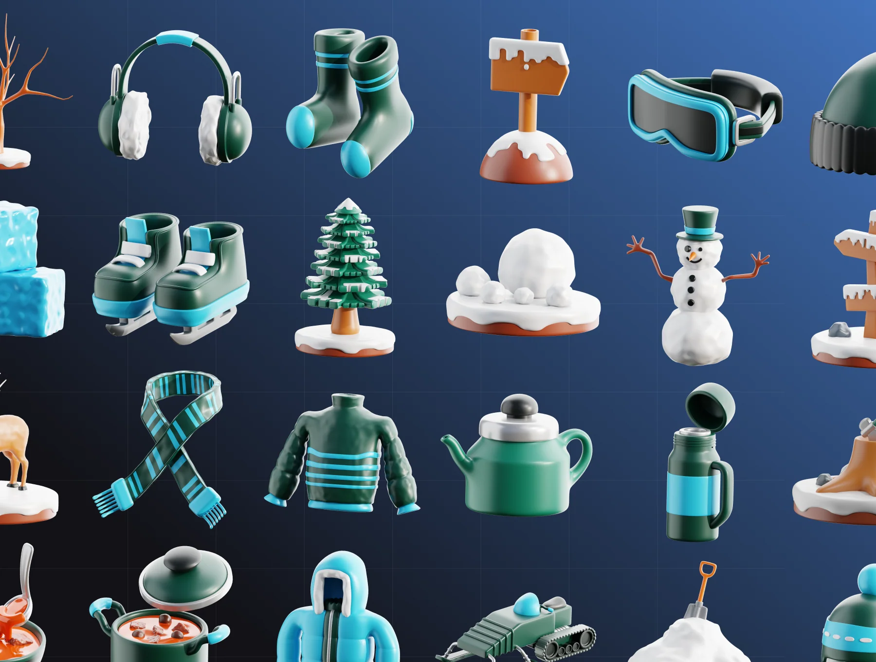 3D Winter Icons 6