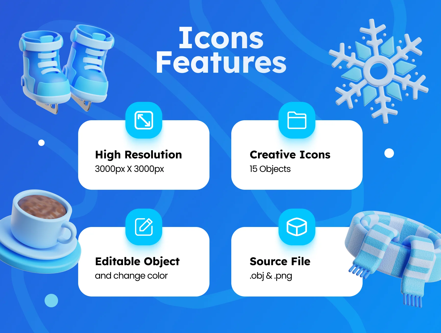 3D Winter Illustrations 2