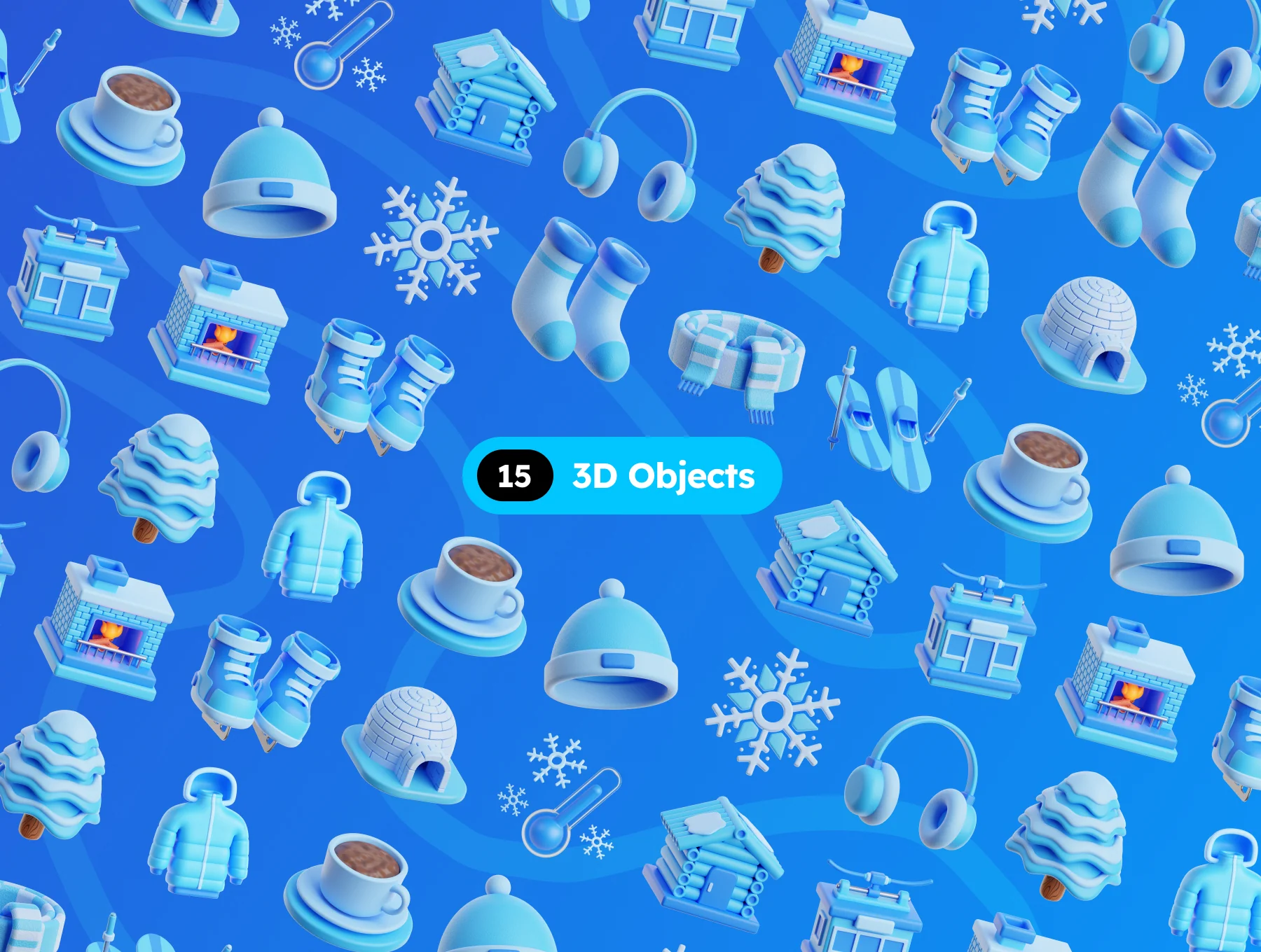 3D Winter Illustrations 5