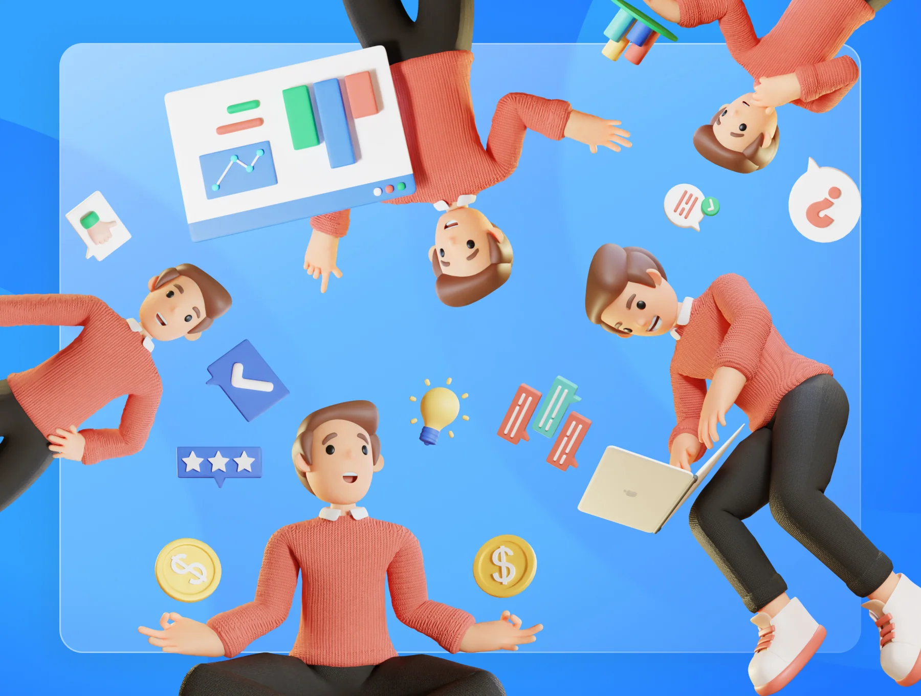 3D Work Activity Illustration Pack 5
