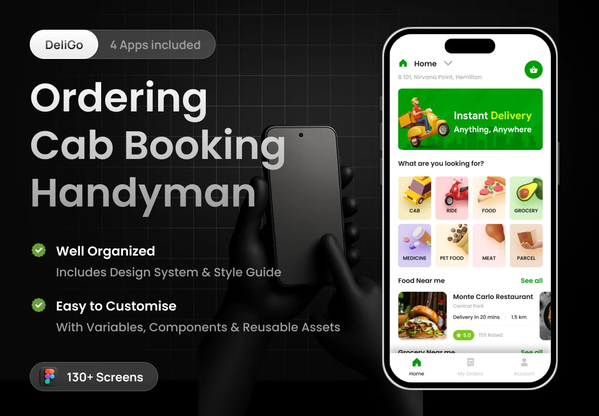 4 Apps | Multi Service App | DeliGo