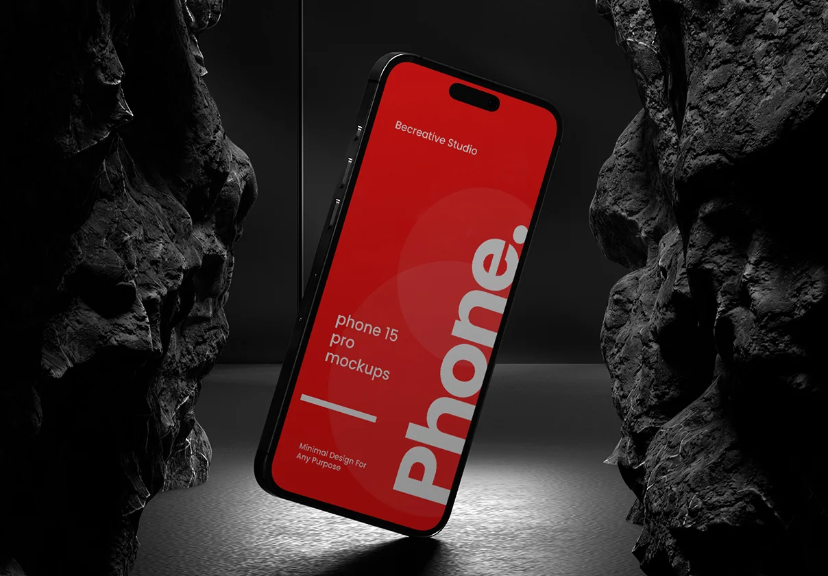 4 iPhone 15 Pro Max Mockups