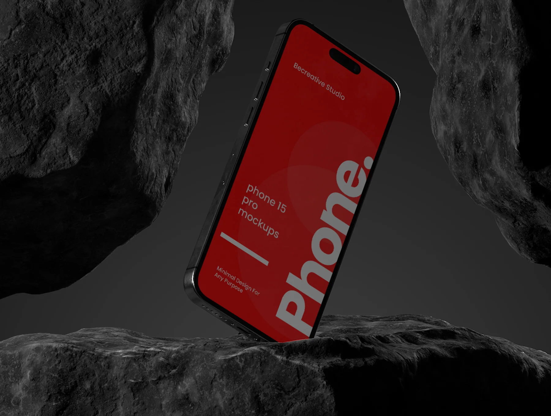 4 iPhone 15 Pro Max Mockups