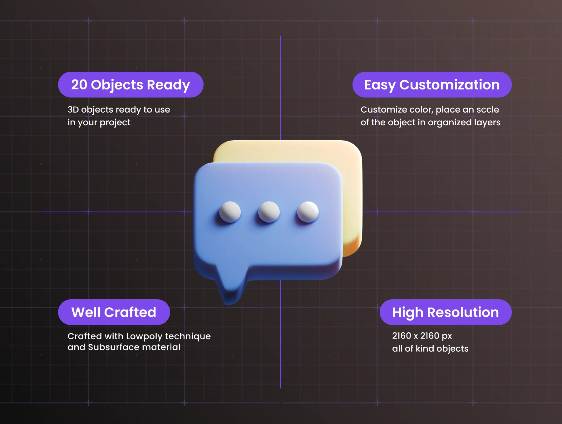 User Interface 3D Icon Set 2