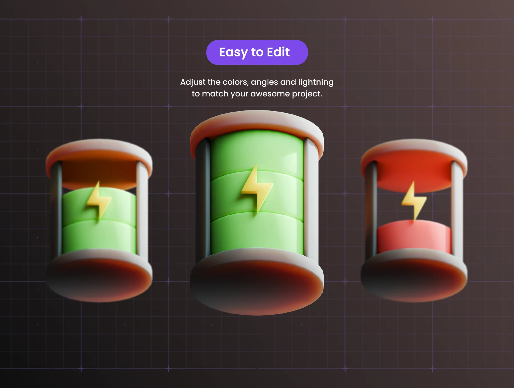 User Interface 3D Icon Set 3
