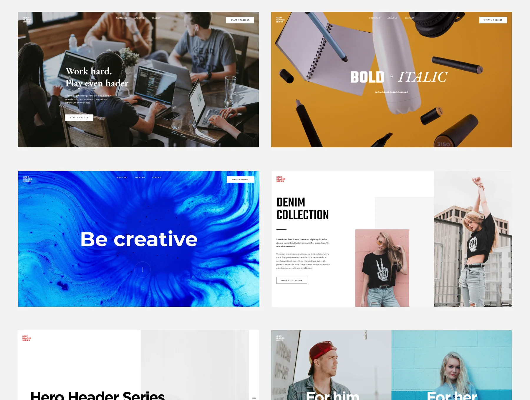 40 Hero Headers for your website 4