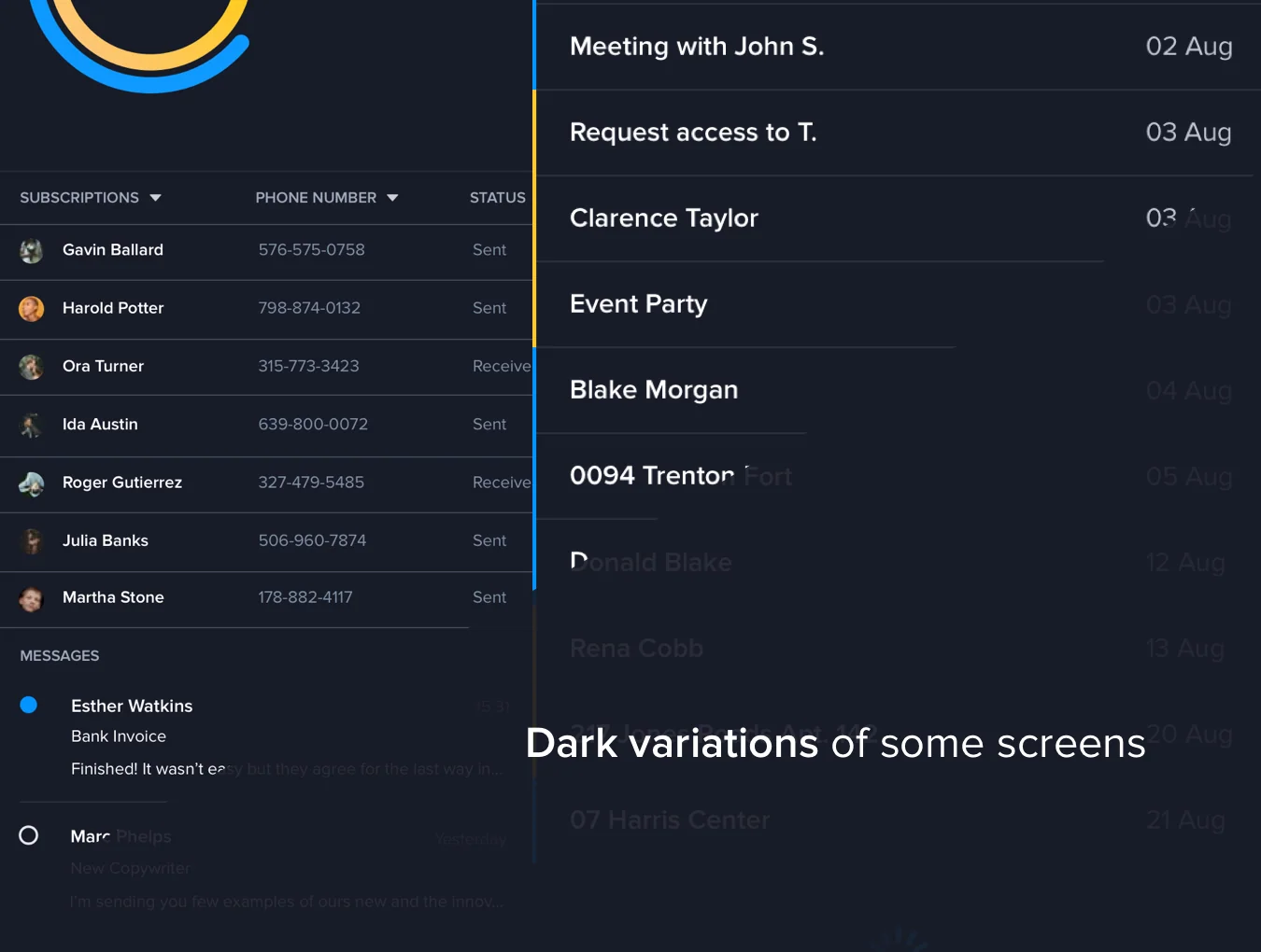 40 Mobile Dashboard UI Kit 7