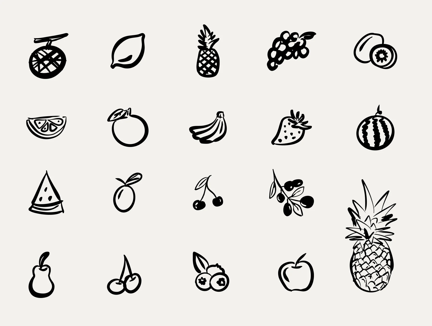 43 Fruits Essentials Clipart Mini Illustration 6