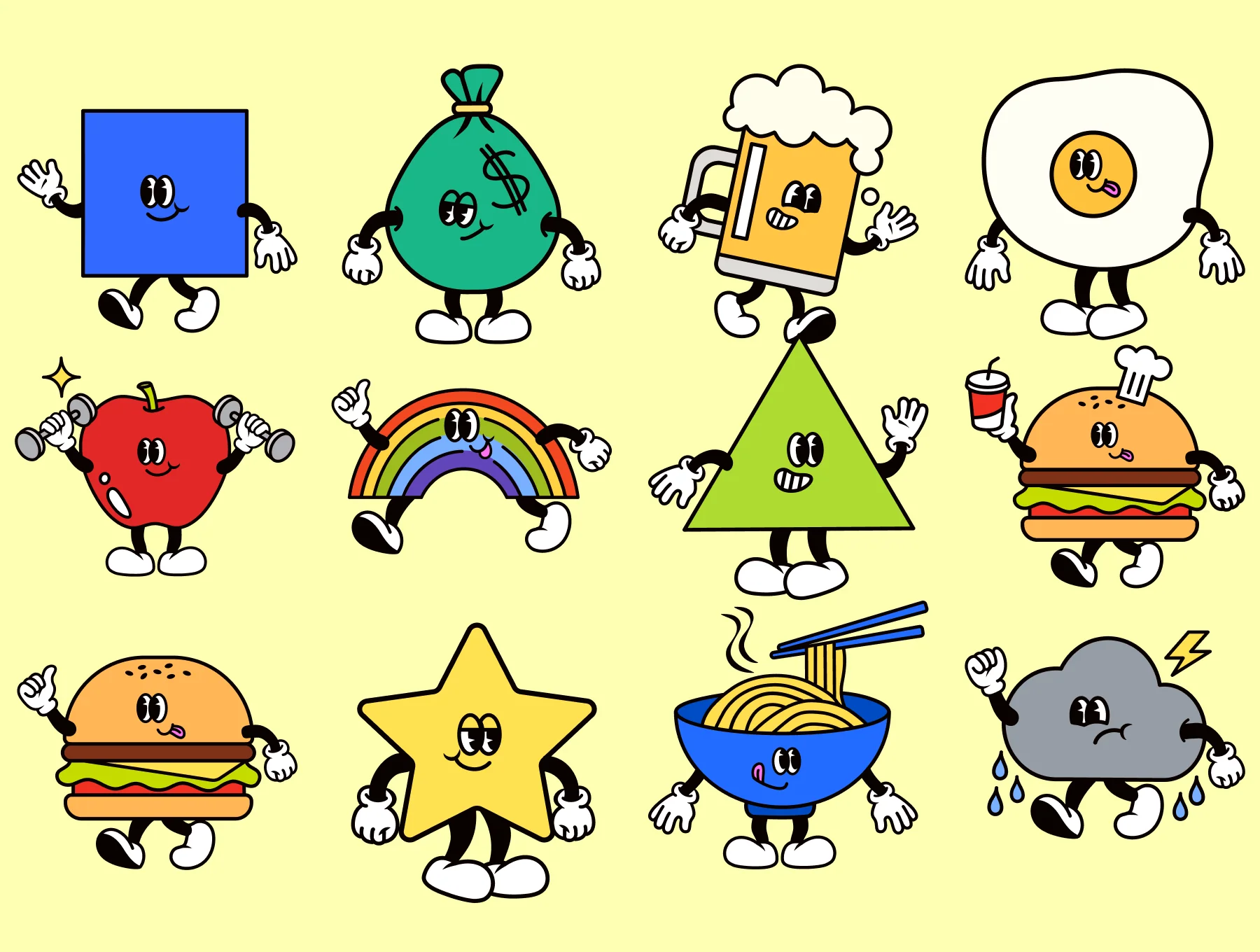 44+ RETRO  CHARACTERS 2 3
