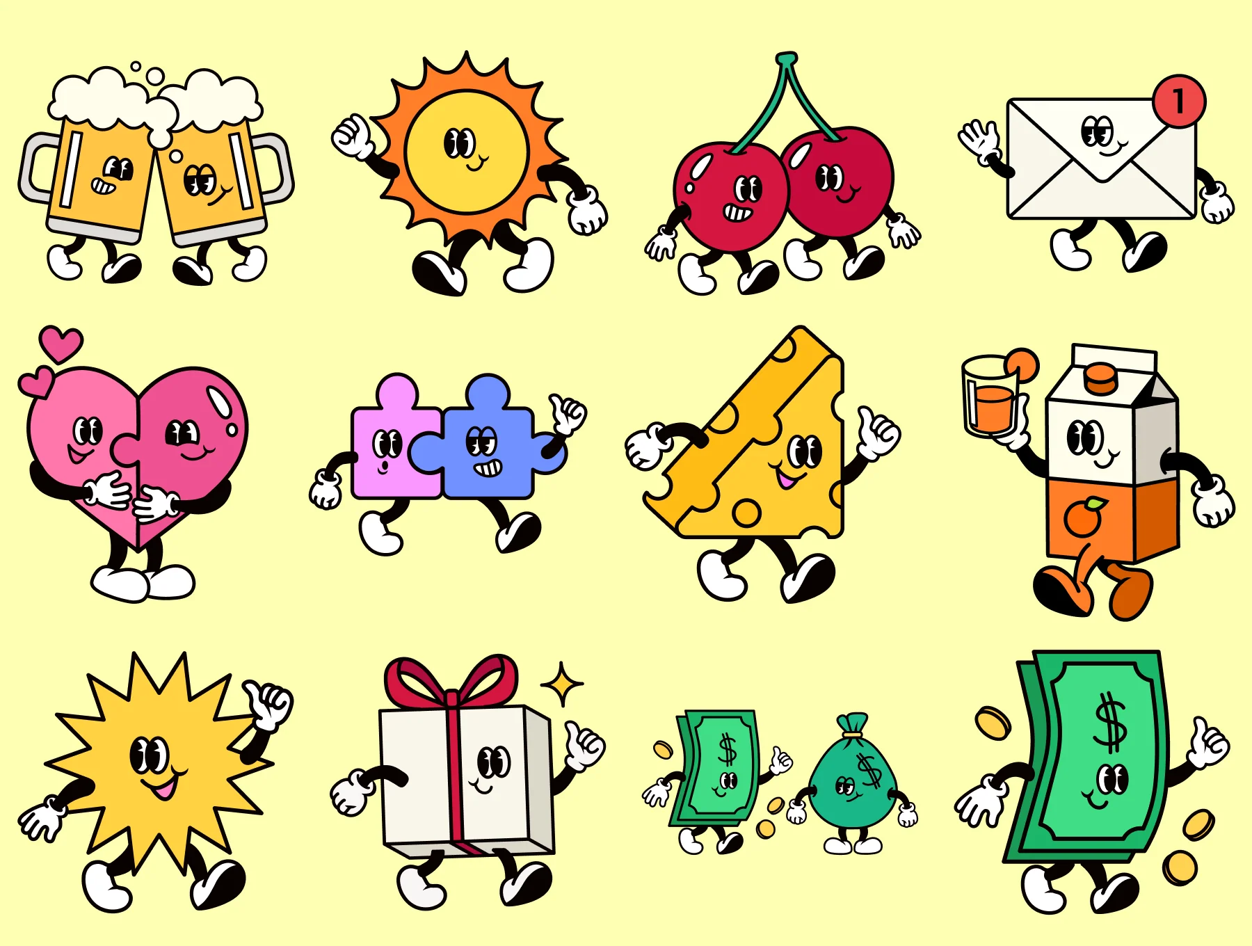 44+ RETRO  CHARACTERS 2 4