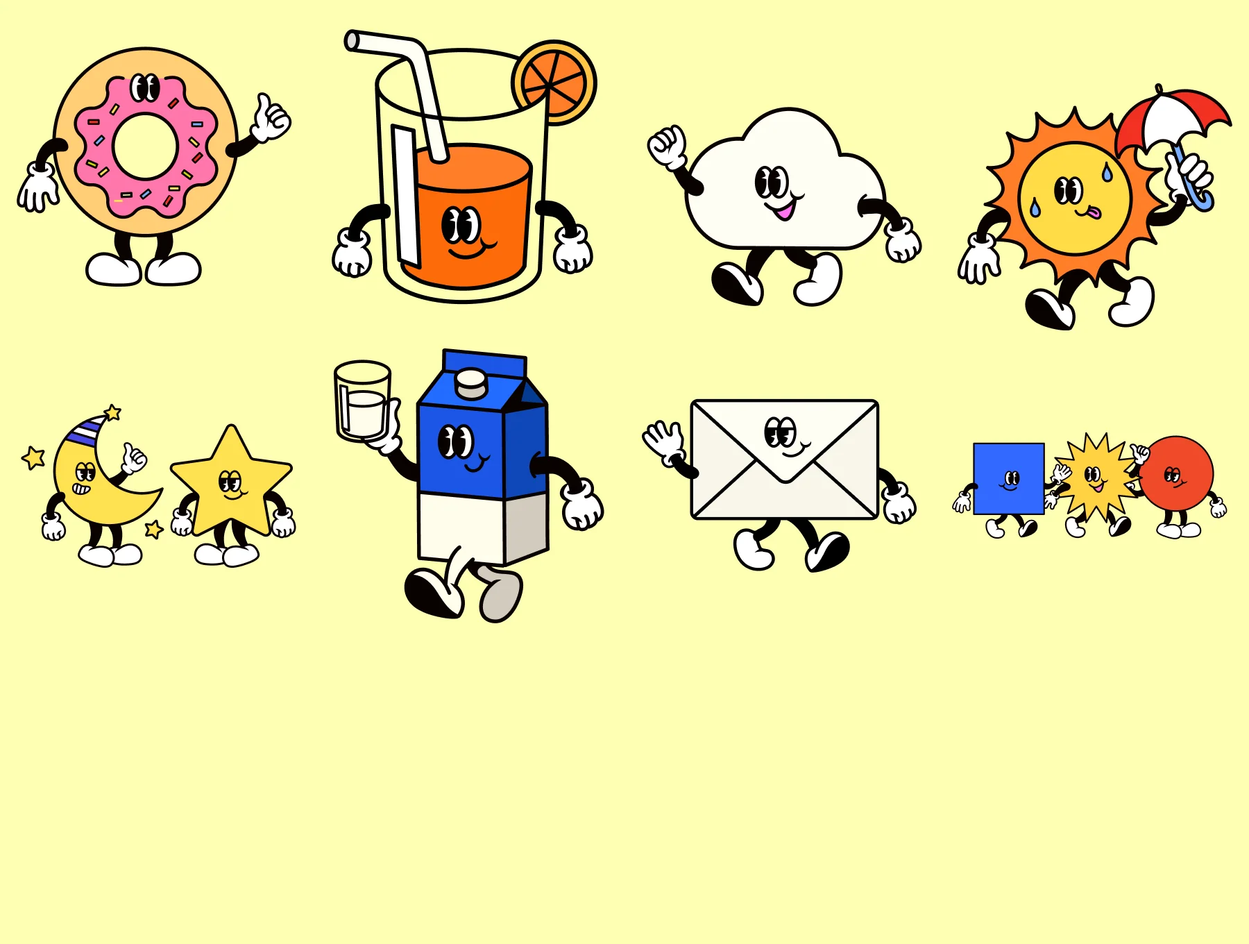 44+ RETRO  CHARACTERS 2 5