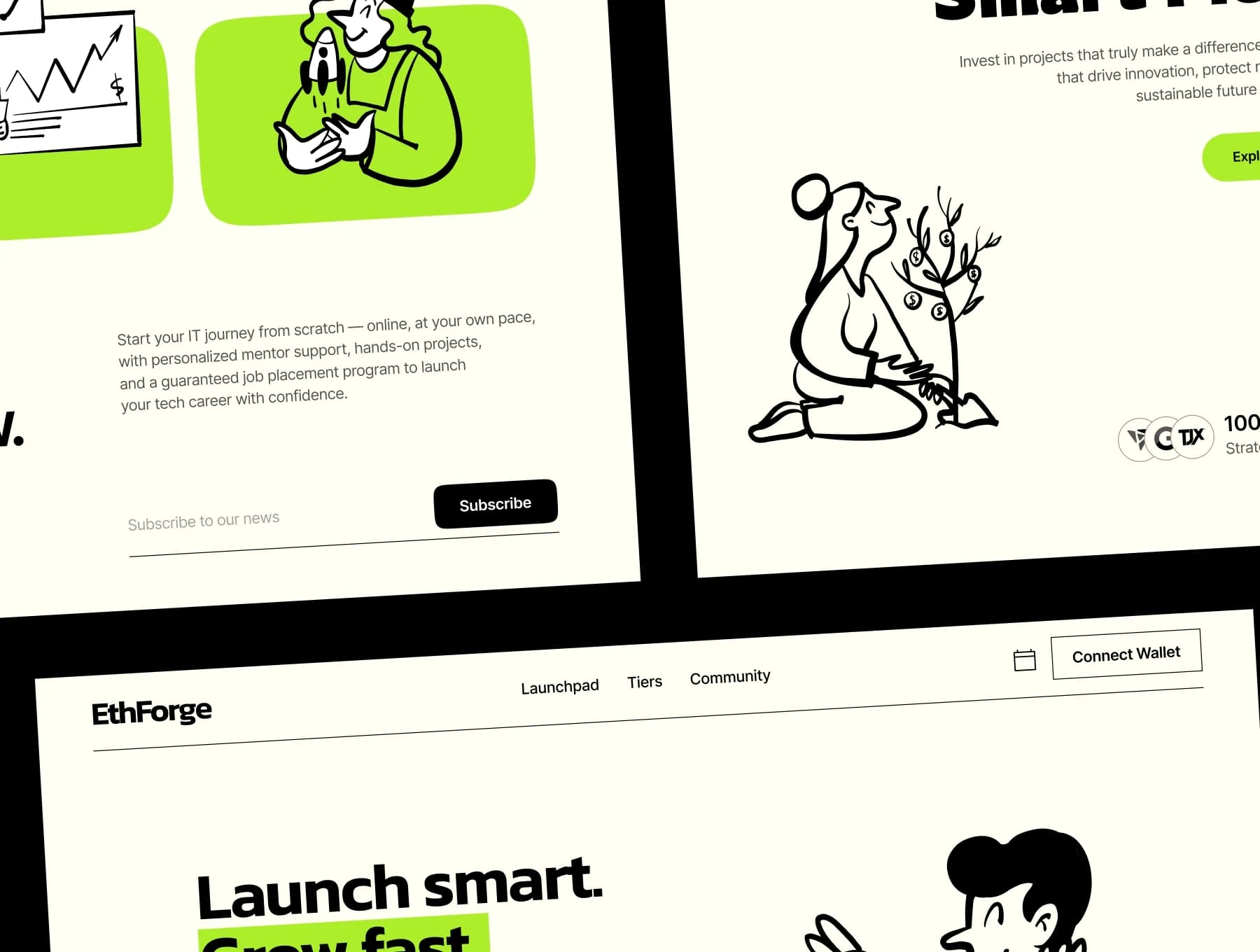 49 Hand-drawn raster Illustrations pack 7